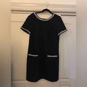 Laundry Pearl Black Shift Work Dress